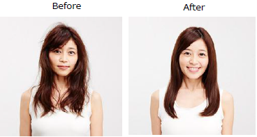 ブラシで簡単 とかすだけで、未体験ストレート<br/>ブラシ×ヘア